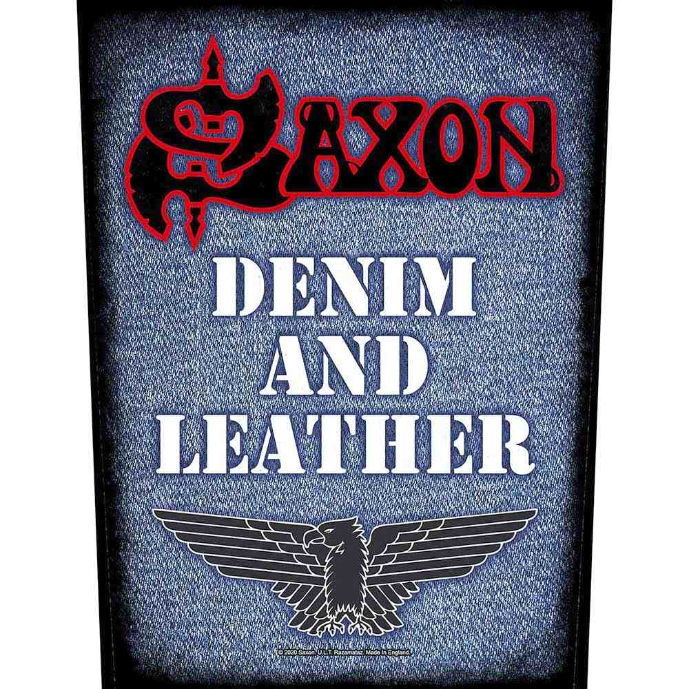 Saxon - Denim & Leather Rugpatch - Multicolours